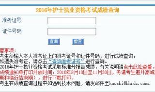 2015护士资格证成绩